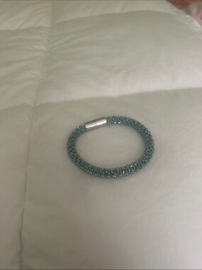Sparkling Teal Crystal Rope Bracelet - Women Jewelry